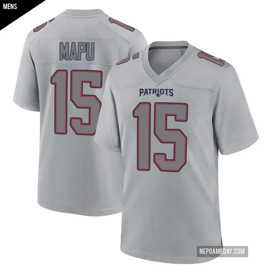 Men's New England Patriots ＃15 Marte Mapu Game Silver Atmosphere Fashion Jersey
